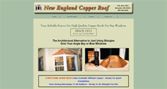 Desktop Screenshot of newenglandcopperroof.com