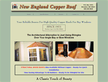 Tablet Screenshot of newenglandcopperroof.com